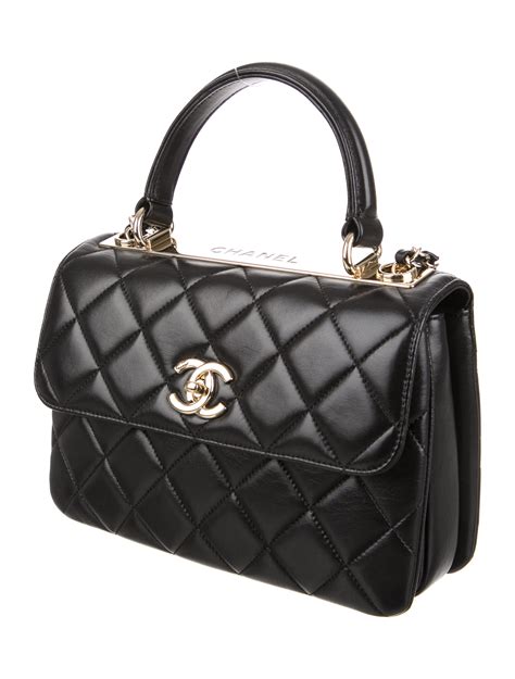 chanel small trendy cc top handle|flap bag with handle Chanel.